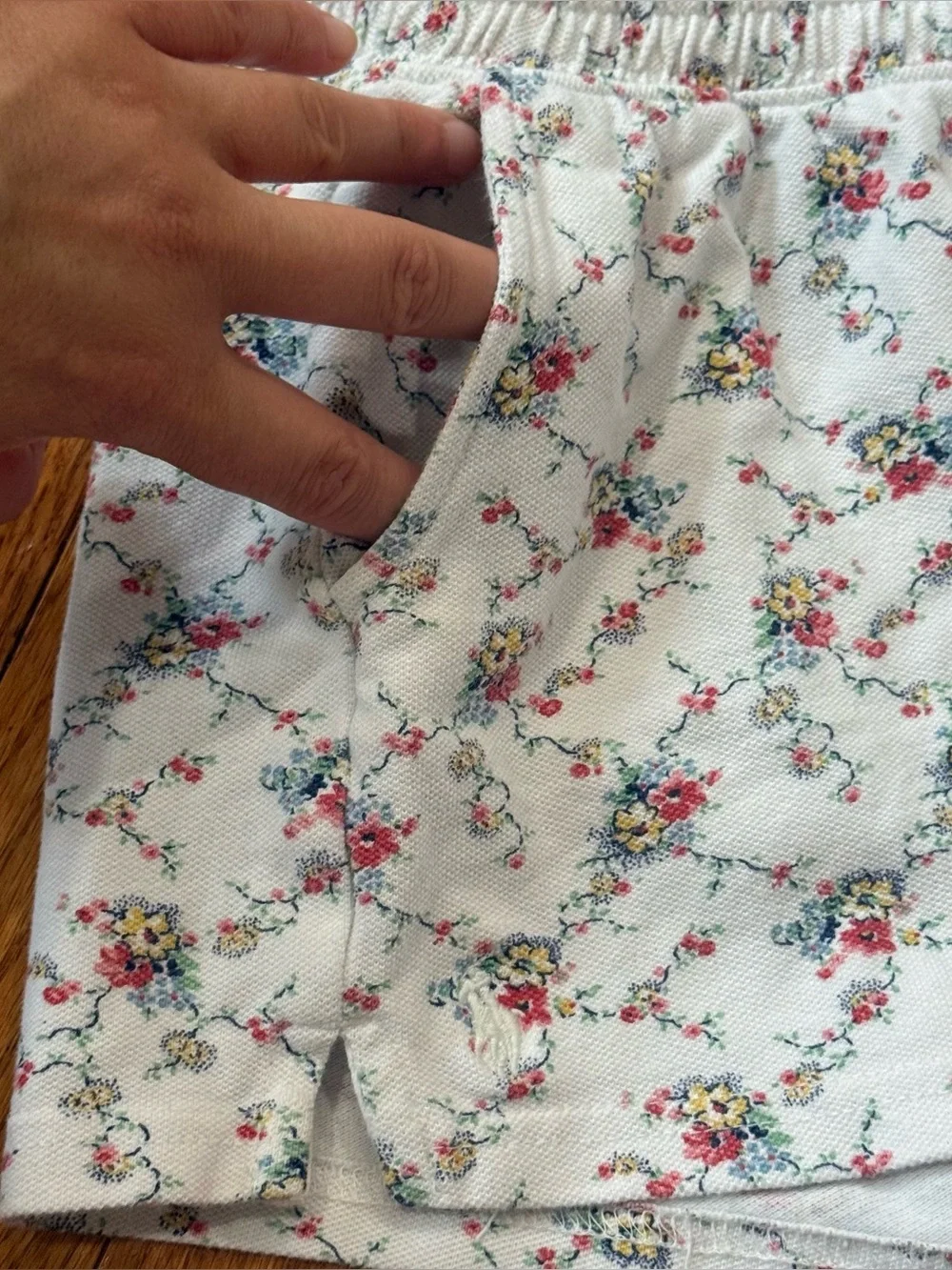 Polo Ralph Lauren Girls Medium 8-10 Floral Shorts Elastic Waist Floral Cotton